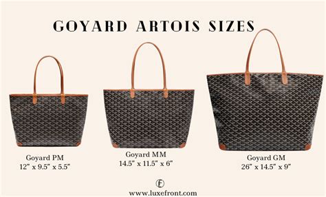 goyard artois mm dimensions